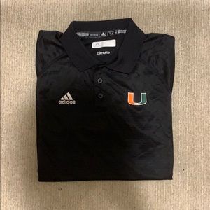 Adidas Miami Hurricane Climalite Polo